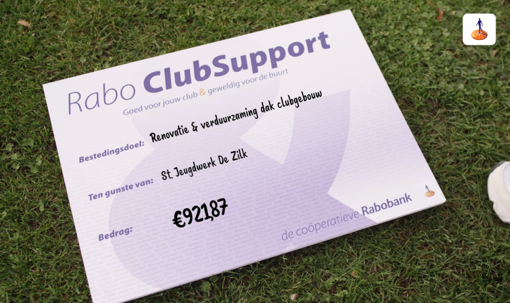 Rabo Clubsupport Jeugdwerk De Zilk uitslag.